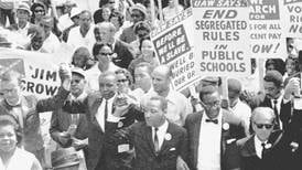 Martin Luther King ledde marschen för rättvisa