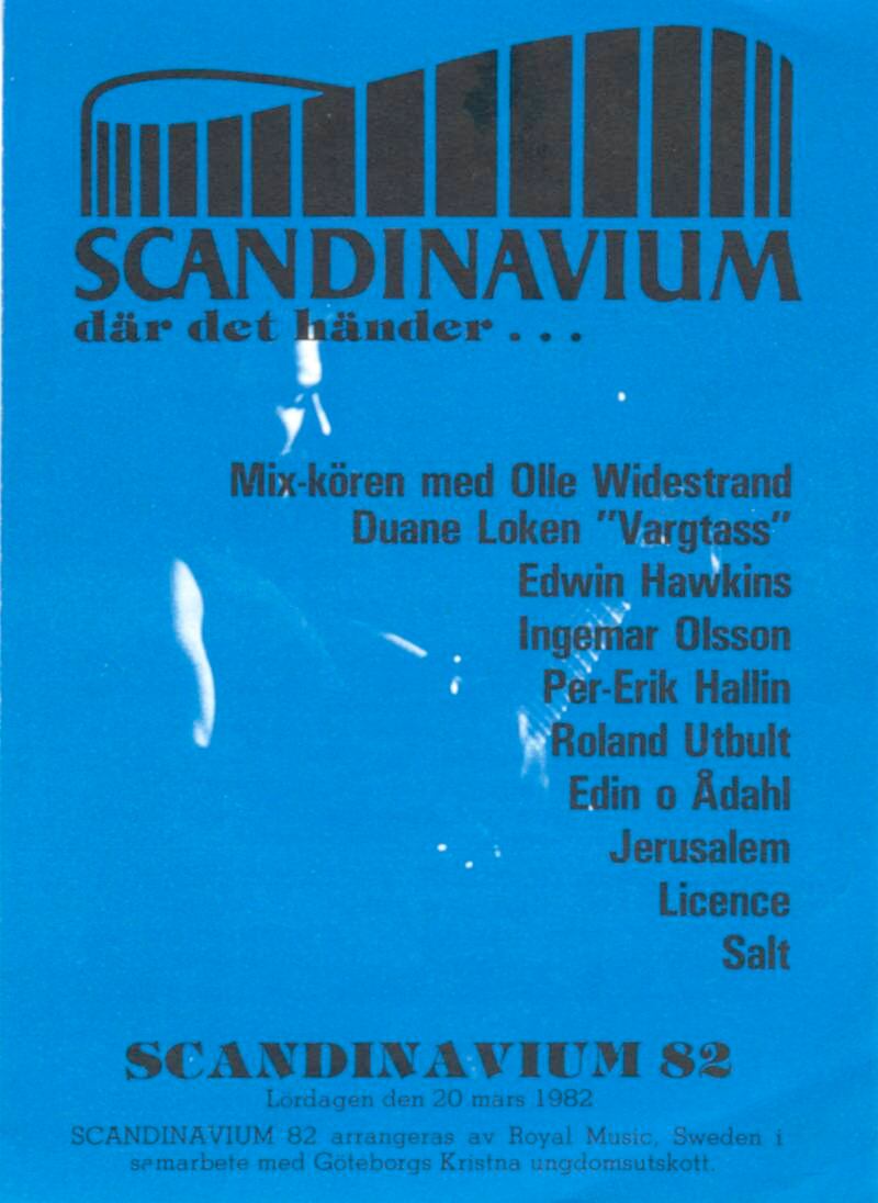 Affisch för Scandinaviumgalan 1982.