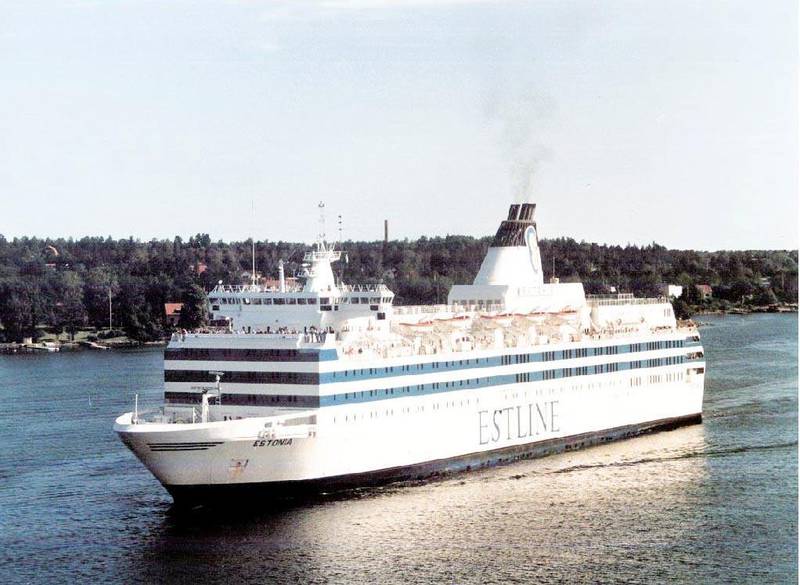 Arkivbild på fartyget M/S Estonia.