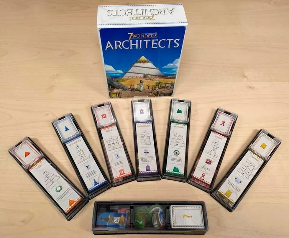 Brädspelet "7 Wonders: Architects", komponenter