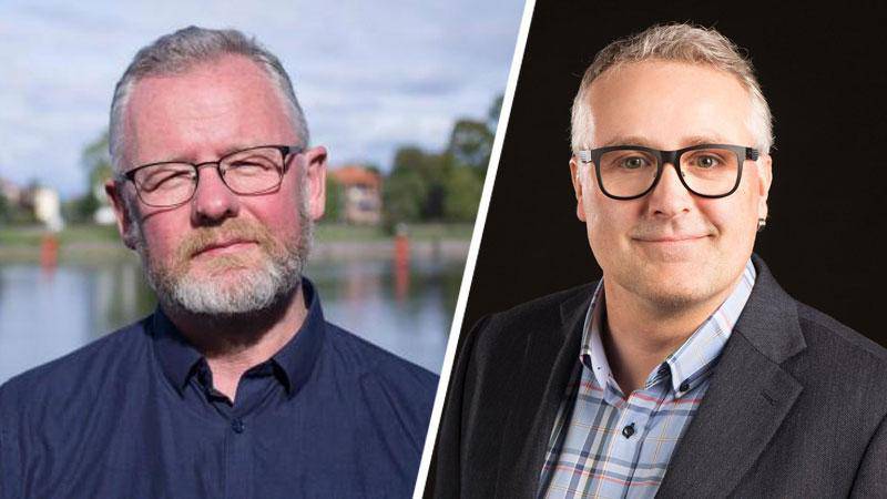 Pastor Per-Inge Lidén och prästen Magnus Wåhlin vill ta över som språkrör för Miljöpartiet.