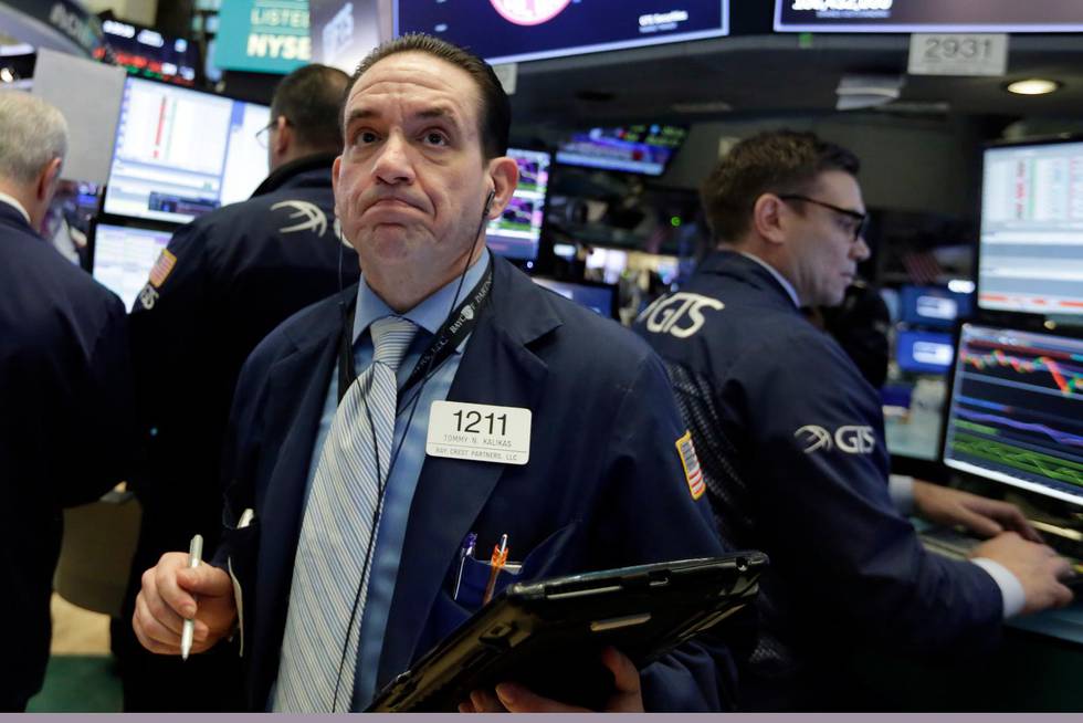 När New York-börsen stängde i fredags hade Dow Jones gjort det största tappet på två år. 