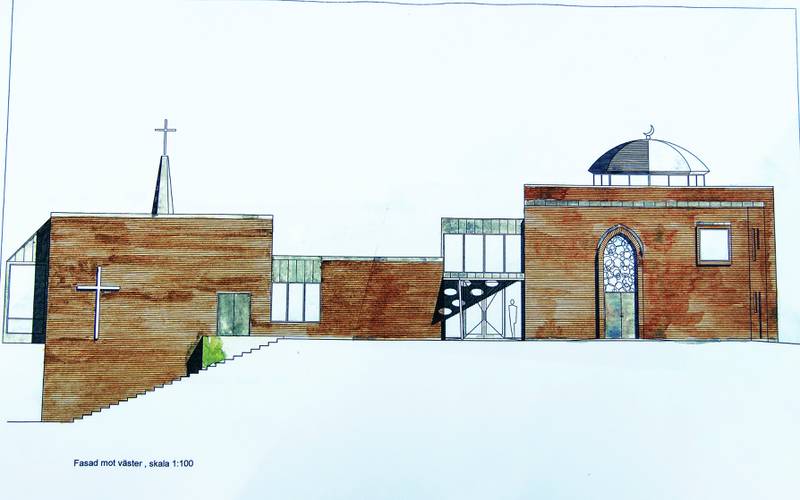 Kyrka och moské under samma tak. Än så länge finns bara kyrkan på plats i Fisksätra i Nacka, men om allt går som planerat kommer det omtalade Guds hus-projektet gå från ritning till verklighet. 