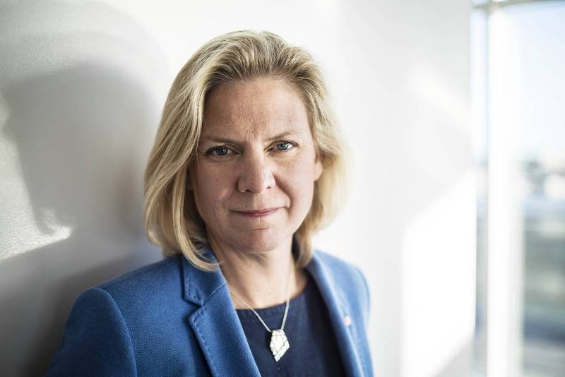 Finansministern. Magdalena Andersson.