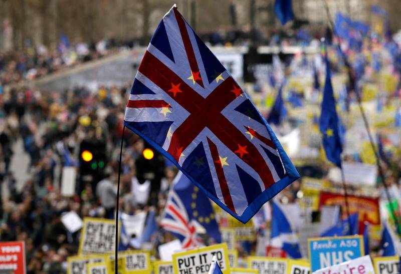 DEMONSTRATION. Många britter har den senaste tiden demonstrerat mot brexit.
