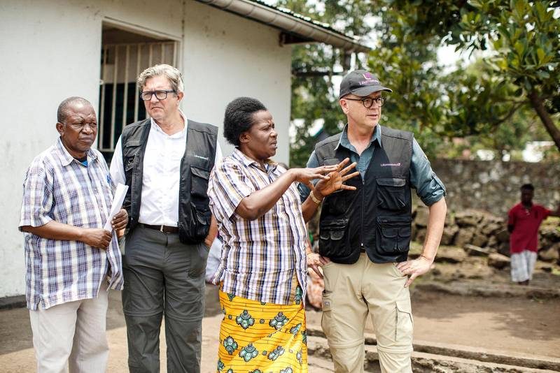 Lars Arrhenius besöker ett sjukhus i DR Kongo.