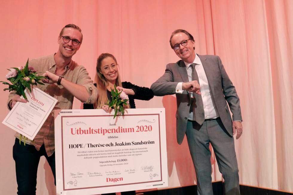 DagenGalan 2020 med Hope - Therése och Joakim Sandström - vinnare av utbultstipendiet