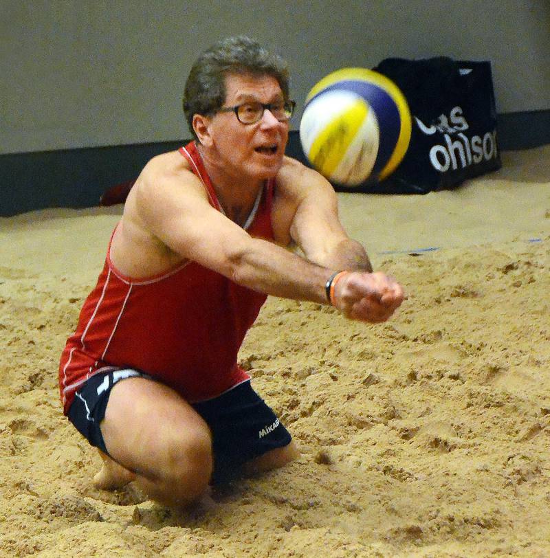 Tomas Arvidson in action i beachhallen i Linköping.