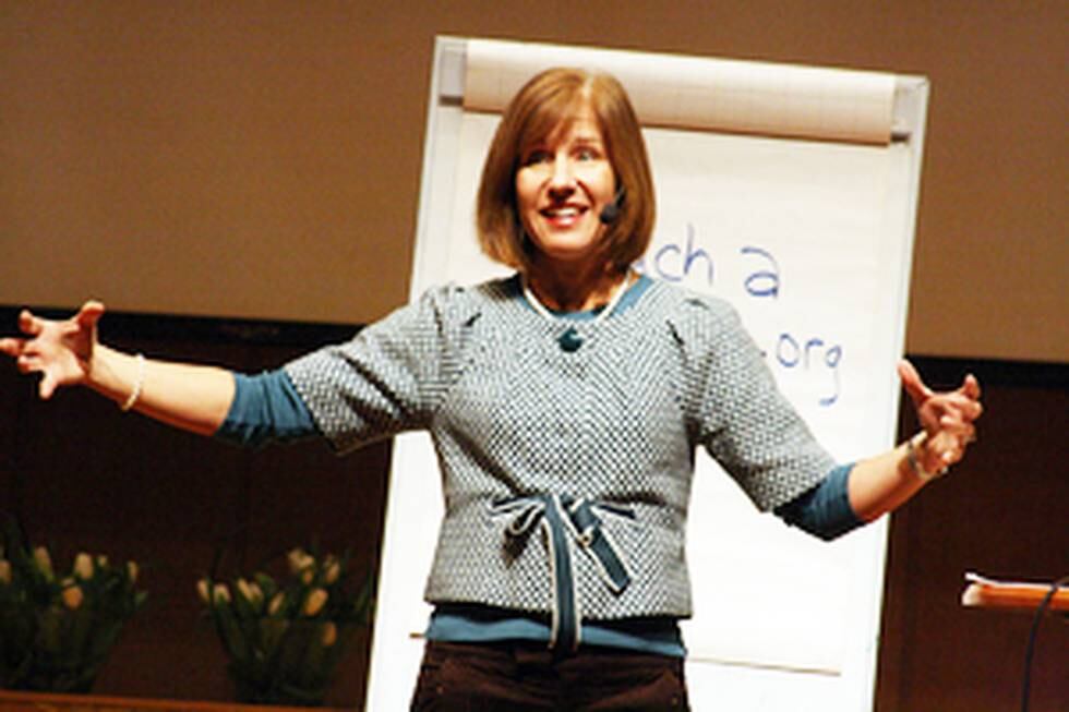 I januari 2009 talade Nancy Beach om ledarskap inför 200 kvinnor i Stockholm.