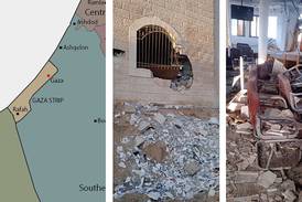 Stora skador på baptistkyrkan i Gaza