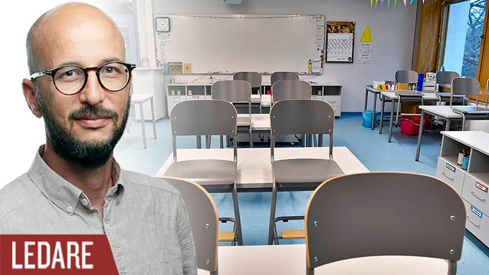 Tomt klassrum i en skola.