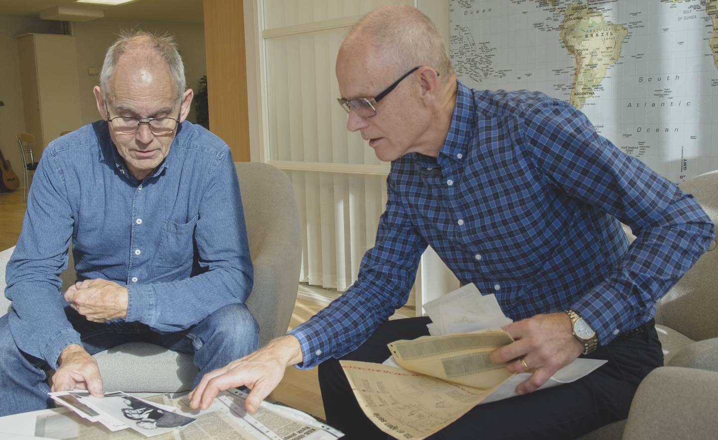 Bengt Sareld och Nils-Erik Engström återförenade 2017, 40 år efter frisläppandet.