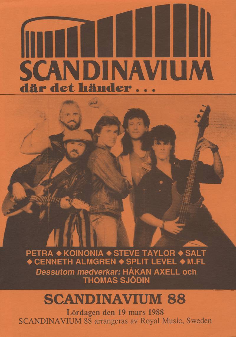 Affisch för Scandinaviumgalan 1988.