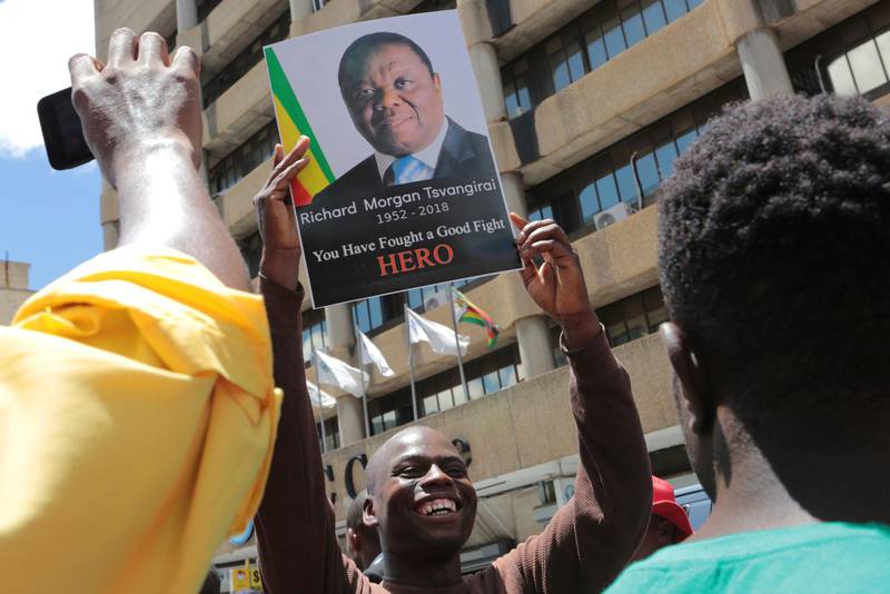 SAKNAD. Zimbabwes oppositionsledare Morgan Tsvangirai avled nu i veckan, och sörjs av siga supportrar.
