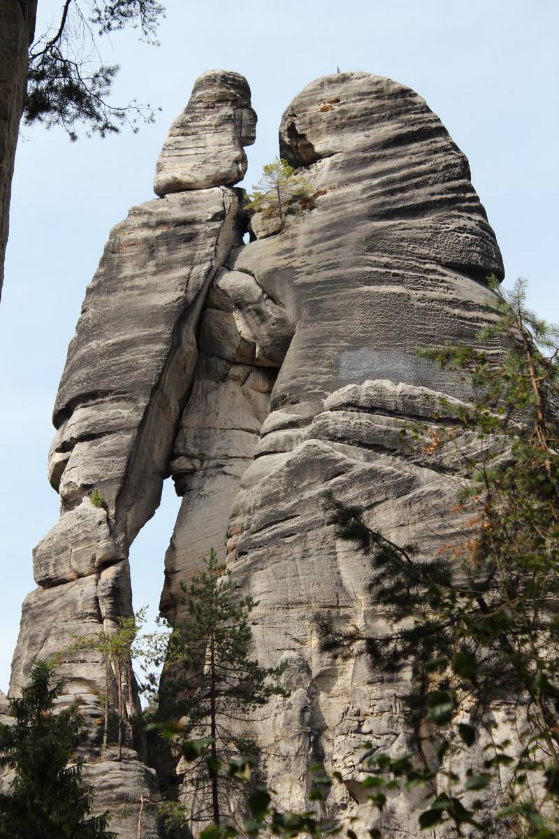 ”Älskarna” kallas den här stenformationen i nationalparken Adršpach-Teplice. Det är inte svårt att förstå varför.