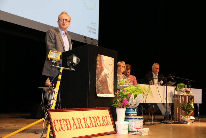 Daniel Norburg, missionsdirektor för EFK på Kristi himmelsfärdhelgens kongress.