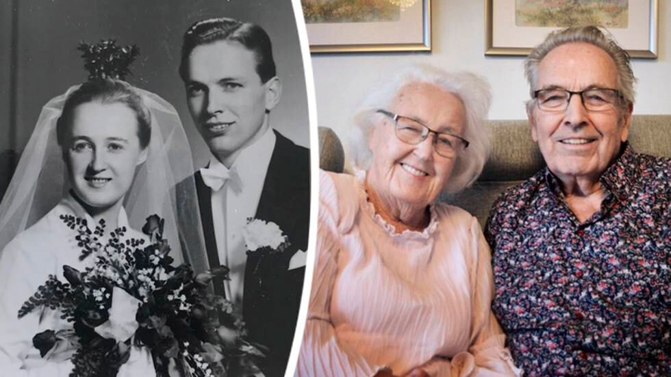 Rune och Eira Hultström har varit gifta i 65 år och firar krondiamantbröllop.