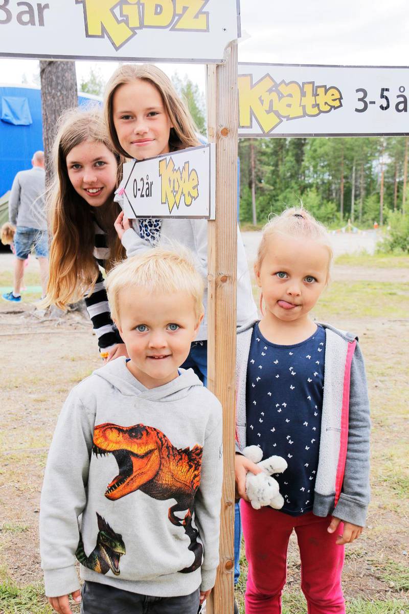 Rachel Henriksson, 12, Ella Oreskovic, 12, Knut Perstrand, 4 och Greta Perstrand, 6.
