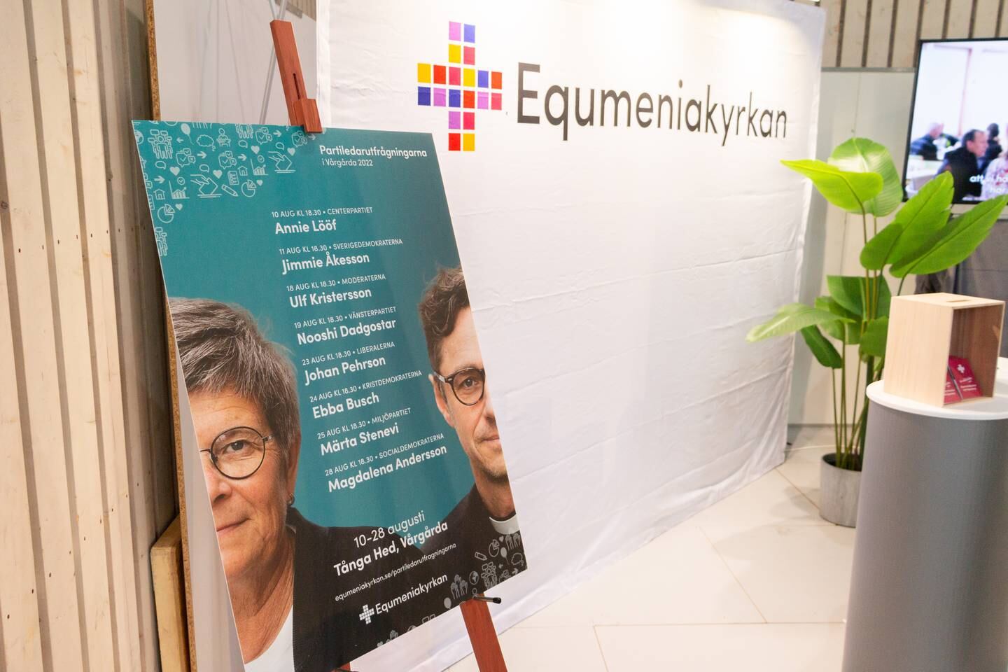 Equmeniakyrkan arrangerar Partiledarutfrågningarna i Vårgårda inför riksdagsvalet 2022.