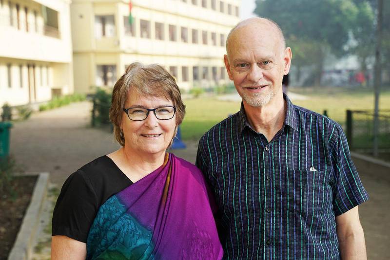 Tord och Evabritt Johansson samarbetar nära med kristna i Bangladesh för att sprida evangeliet och för att göra sociala insatser.