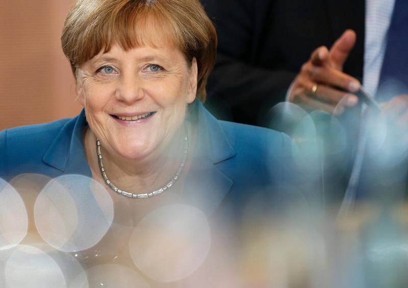 Theresa May jämförs ofta med förbundskansler Angela Merkel.