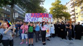 Kristna i protestdemonstration mot Per Anderssons humorklipp i SVT
