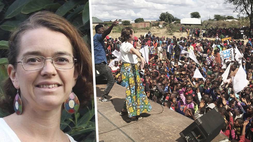 Julia Petersson och hennes man Morgan Petersson är missionärer i Tanzania med fokus på barn och söndagsskolor.