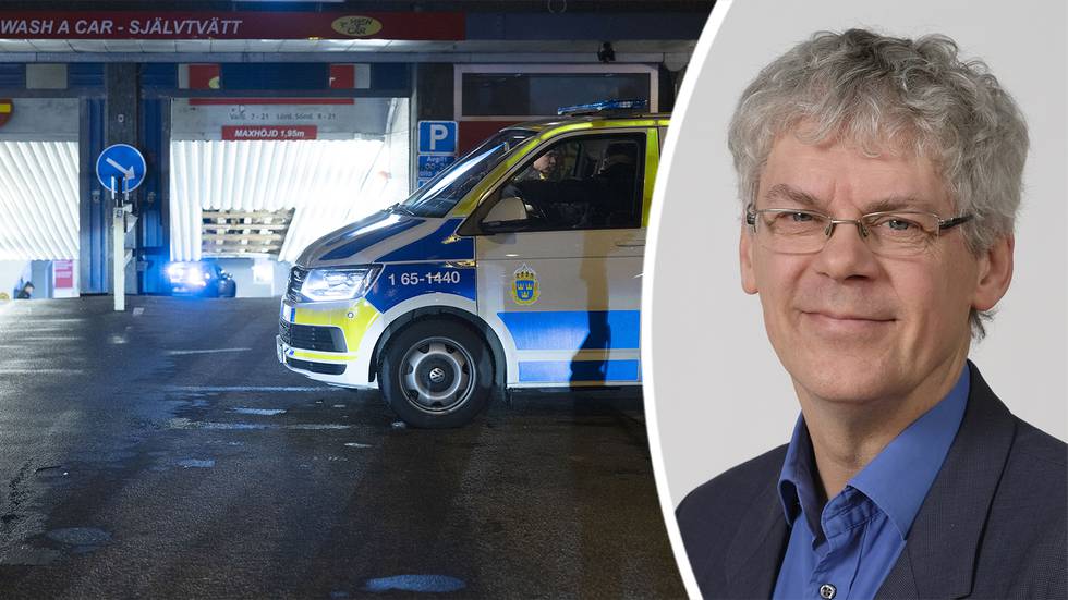 Polisen rycker ut i samband med skjutning i Malmö nyligen.