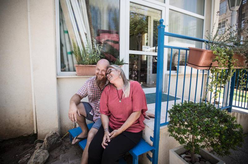 Martin och Marita Antblad är värdpar på hotell Orit i Netanya.