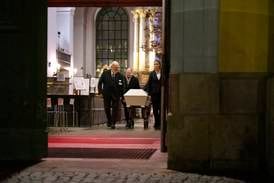 Nils ”Einár” Grönberg begravdes i Katarina kyrka