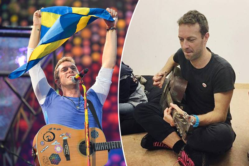 Coldplays sångare Chris Martin besökte Dr Silvias barn och ungdomssjukhus under sitt besök i Sverige.