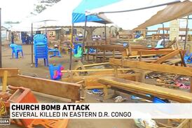 Fördömanden efter bombdåd mot pingstkyrka i Kongo