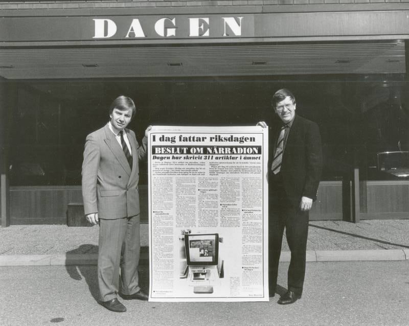 Arne Winerdal och Olof Djurfeldt, chefredaktörer på Dagen.