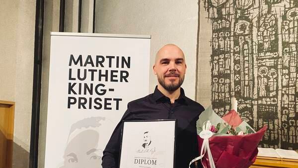 Nicolas Lunabba fick årets Martin Luther King-pris