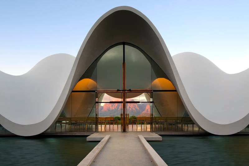Bosjes kapell i Sydafrika är med på Dagens lista på världens mest spektakulära kyrkor.