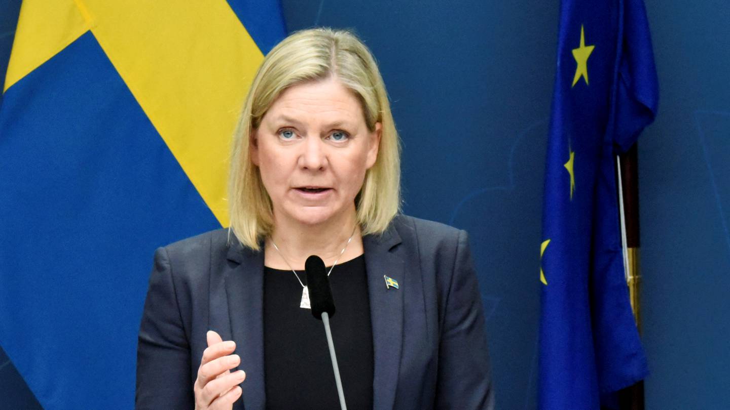 Statsminister Magdalena Andersson (S) presenterade på måndagsförmiddagen.