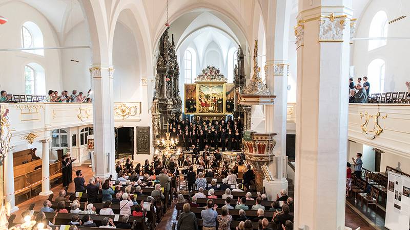 Thüringer Bach-vecka i stadskyrkan St Peter och Paul (även kallad Herdekyrkan).