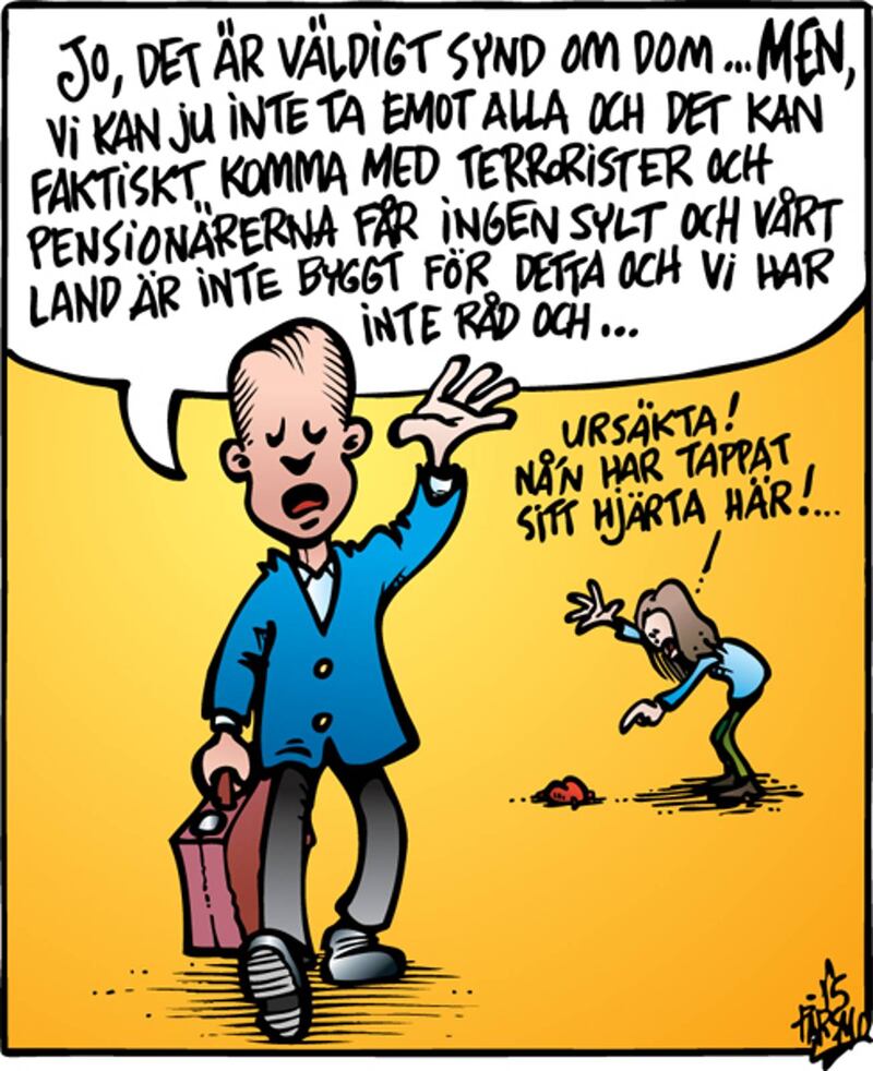 Satirbilden som diskuteras. 