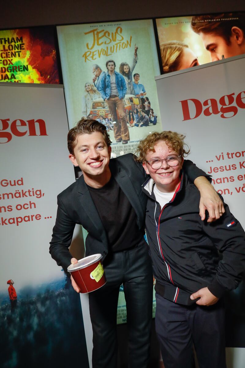 Premiärmingel för filmen "Jesus revolution" på Filmstaden Söder i Stockholm.