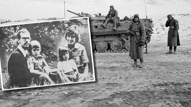 Till vänster, Lars Molin arbetade i Afghanistan under Sovjets invasion. T.h sovjetiska soldater utanför Kabul.