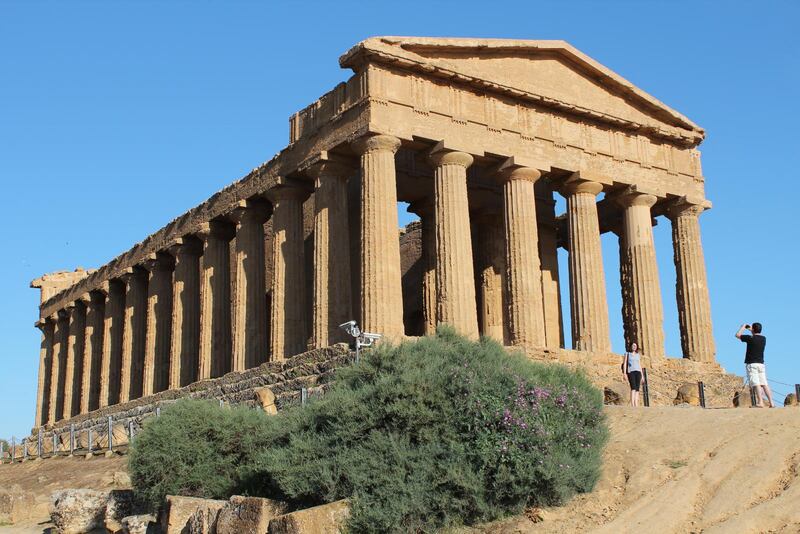 Concordia är det bäst bevarade templet i ”Tempeldalen” utanför Agrigento.