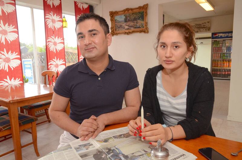 Nida Alias (till höger) arbetade med Soltan Naif Jassem på plats i Irak.