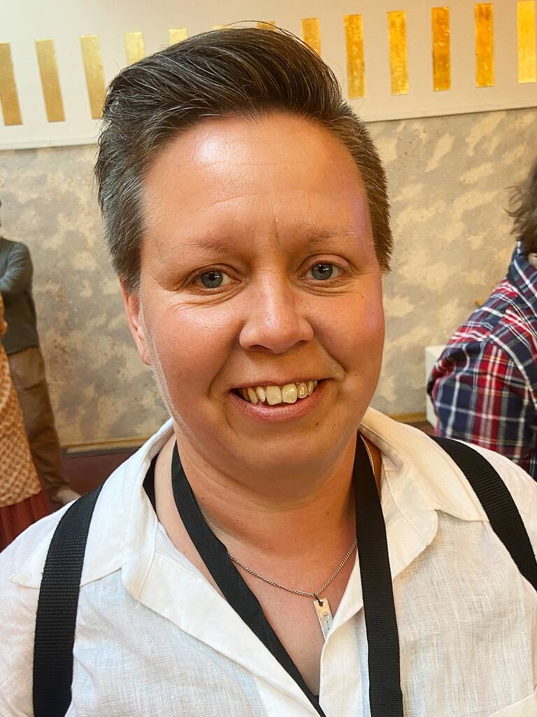Linda Berg var en av deltagarna på konferensen "Jesus älskar hbtq" som anordnades i Immanuelskyrkan i Stockholm.