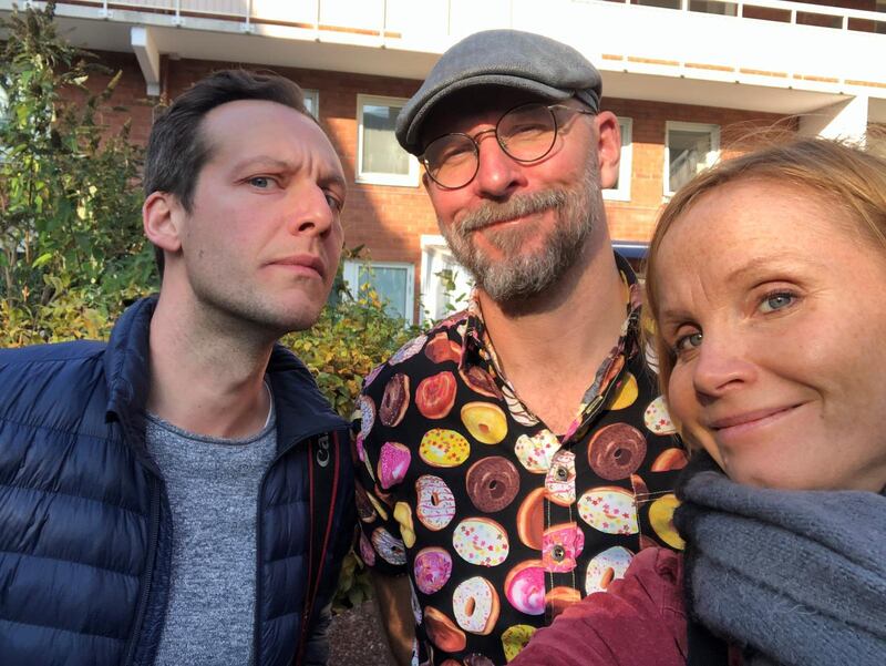 Selfie Daniel Wistrand, Kalle Lind, Malin Aronsson