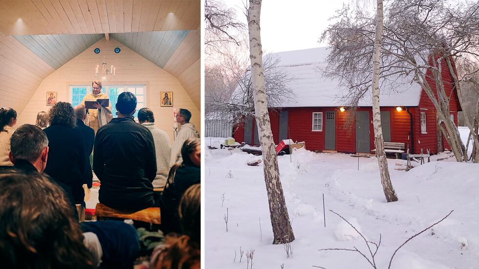Privat Treenighetens kapell, EKIBS nya lokaler i Bjärka-Säby, som leds av Jonas Eveborn.