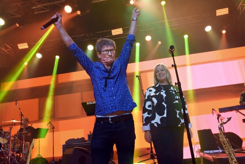 Anders Börjesson firade födelsedag med att återförenas med Salt på Gullbrannafestivalen.