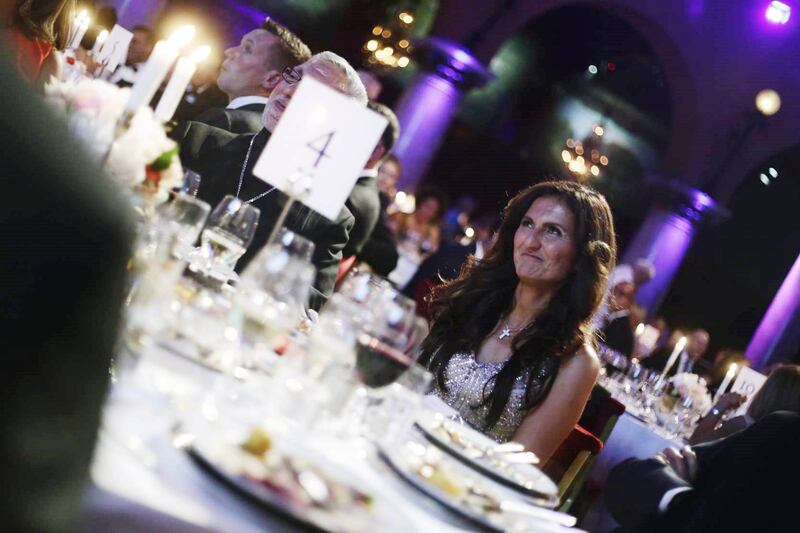 Gunilla von Platen under den gala med auktion som hon arrangerade tidigare i höstas.
