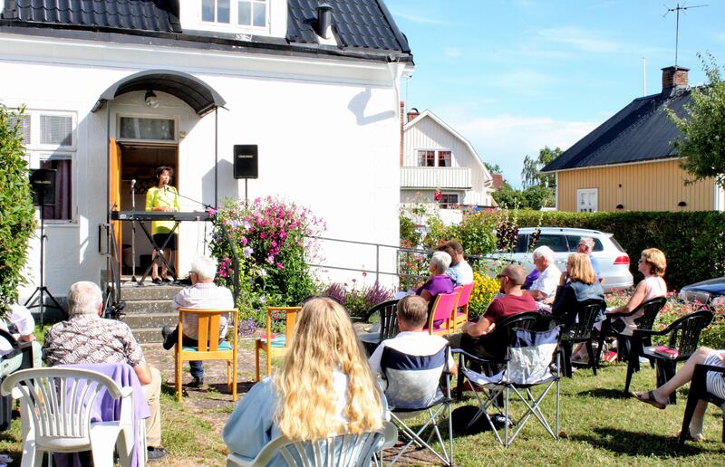 Märta Svensson sångval vid det här tillfället i Borgholm var till stora delar från den gamla och älskade andliga sångskatten.