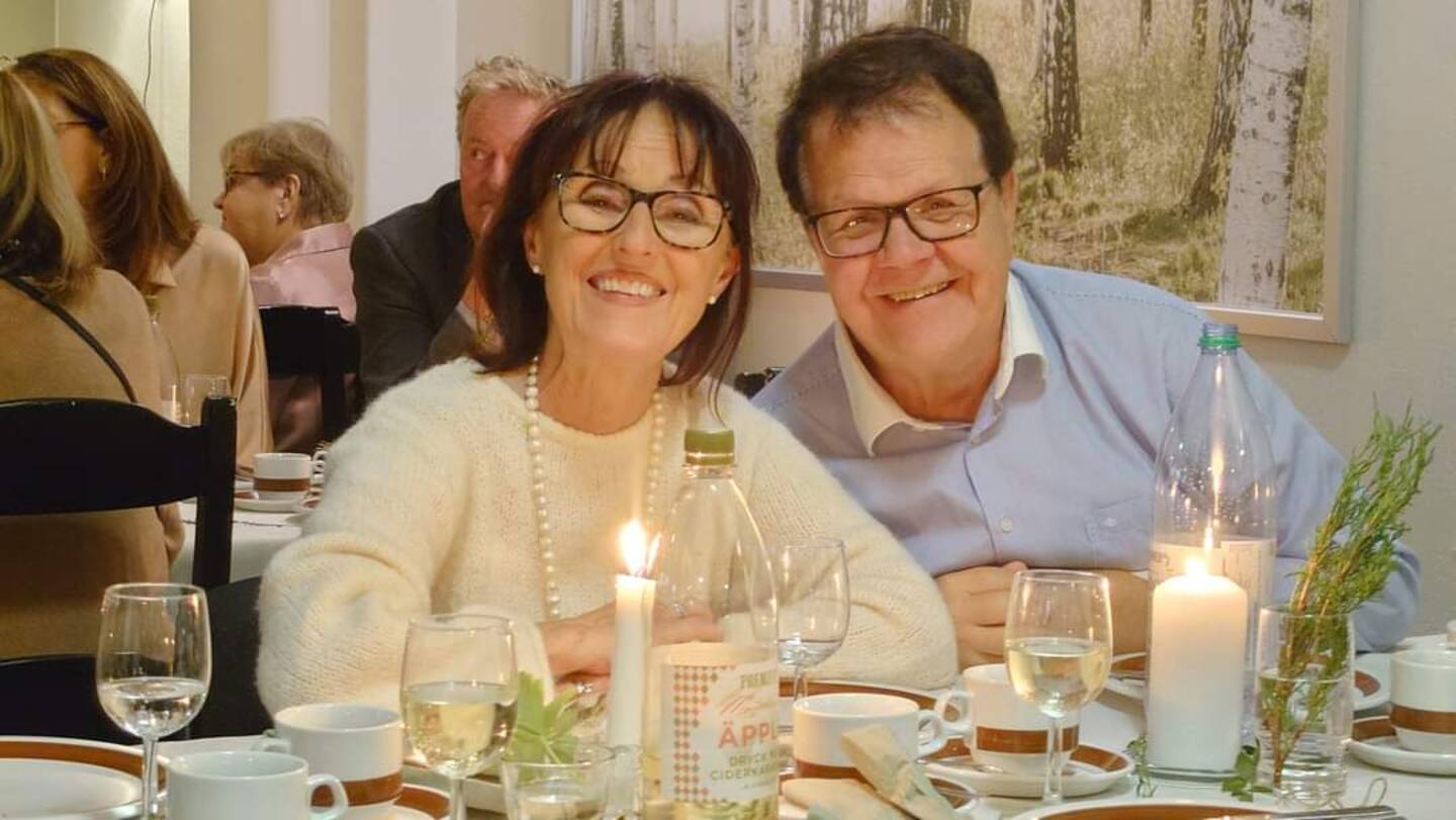 Annika och Kjell Bjurling deltog i festligheterna.