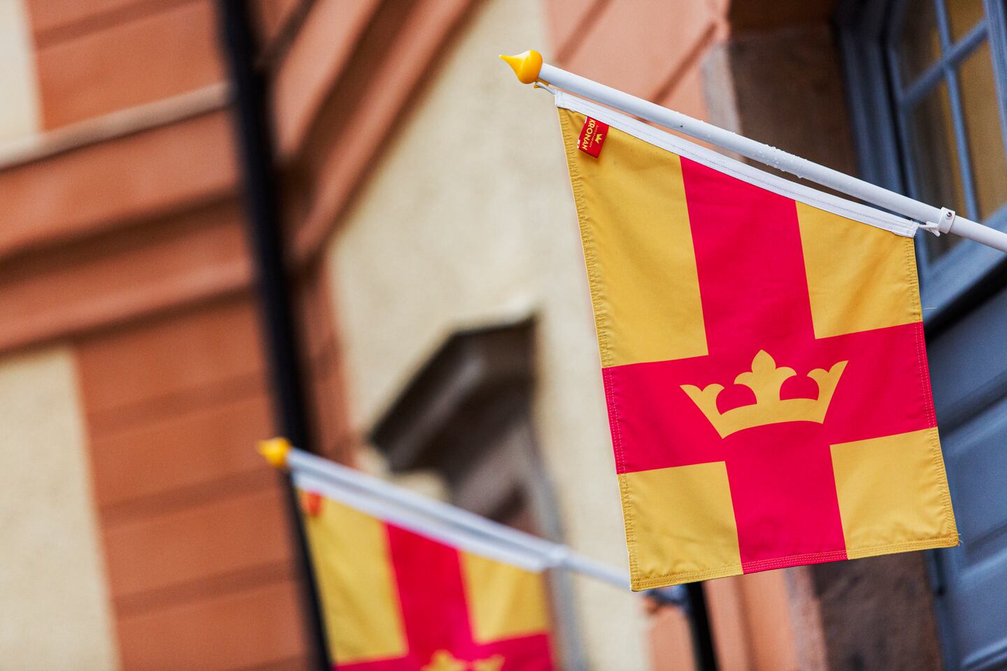 Svenska kyrkans flagga.
